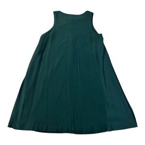 Loft Teal Sleeveless Dress with Lace-Up Detail size